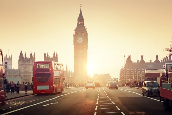 Westminster Bridge at sunset, London, UK-1